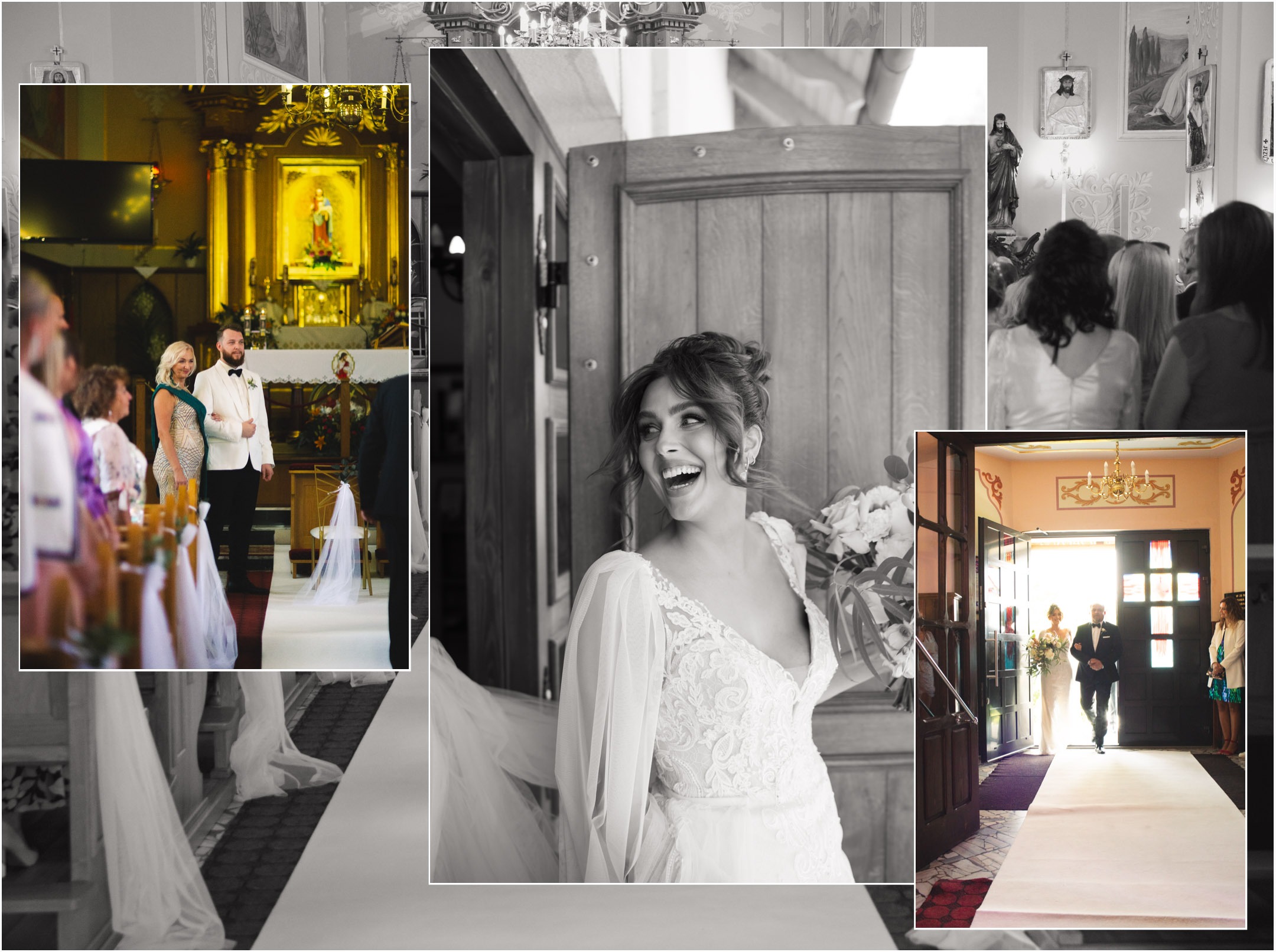 ceremonia ślubna w kościele obok hotelu vinica